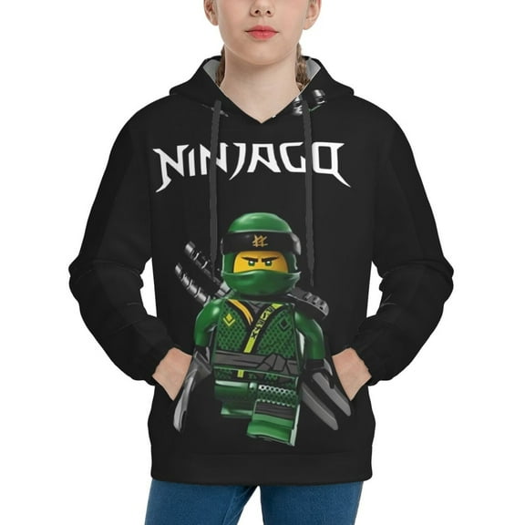 Youth NinJago Hoodies Boys & Girls Hooded Sweatshirt Over 7 Years Kids Pullover Long Sleeve Hoody Tops
