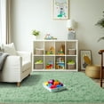 thumbnail image 5 of Socofuz 4x6ft Shag Area Rug, Mint Green Indoor Ultra Soft Plush Carpets for Living Room, Children's Room, 5 of 7