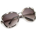 thumbnail image 4 of sunglassLA - Glam Bow-Tie Metal Temple Gradient Tinted Lens Oversize Sunglasses - 65mm, 4 of 4