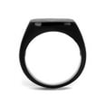 thumbnail image 3 of Men's Stainless Steel Black Ion Plated Masonic Lodge Freemason Ring Band Size 8, 3 of 5