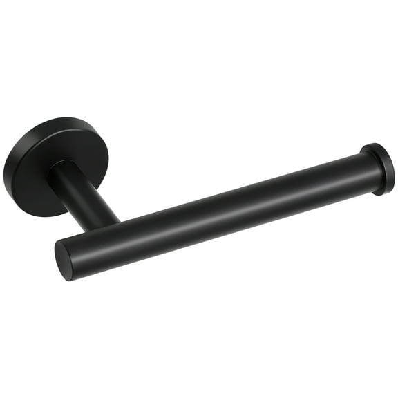 Unique Bargains Toilet Paper Holder Toilet Holder for Bathroom Stainless Steel Matte, Black