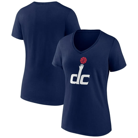 Women's Navy Washington Wizards Alternate Logo V-Neck T-Shirt
