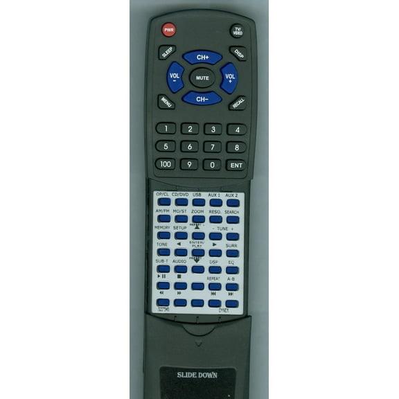 Replacement Remote for DYNEX 32-27340, 3227340, RT3227340, RMCDXHTIB, DXHTIB