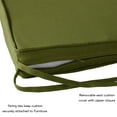 thumbnail image 4 of Greendale Home Fashions 18 x 18 in. Hunter Green Outdoor Dining Seat Cushion (4-Pack), 4 of 6