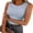 Baby blue, variant on Womens Tank Tops High Neck Sleeveless Ribbed Racerback Top Slim Fit Basic Summer Shirt M Size