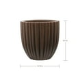 thumbnail image 2 of Ecobo 15.7" Tall, Eco-Friendly Round Pot Planter, Cocoa Indoor/Outdoor use, Durable, Versatile & Lightweight, Designed by Brazilian Artisans, Contemporary All-Weather Design – Brown, 2 of 4