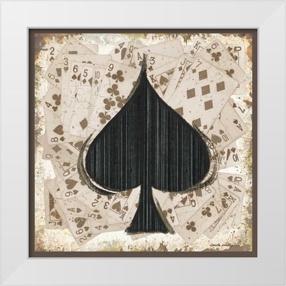 Phillips, Anita 12x12 White Modern Wood Framed Museum Art Print Titled - Spades