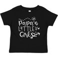 thumbnail image 3 of Inktastic Papa's Little Girl with Hearts Flower and Butterfly Girls Baby T-Shirt, 3 of 5