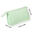 thumbnail image 4 of Unique Bargains Floral Makeup Bag Zipper Flower Cosmetic Pouch Light Green, 4 of 7
