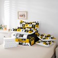 thumbnail image 5 of YST Gold Black Crown Comforter Set Twin Size Luxury Diamonds Bed In A Bag Geometric Grid Pattern Bedding Set with Sheet Set Modern Abstract Art Bedding Comforter Sets,7 Piece, 5 of 5