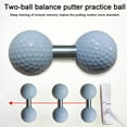 thumbnail image 3 of Ettsollp Golf Practice Double Ball with Tube Balance Putting Trainer Dual Ball Training Aid Tool Golf Accessories Men Dad Husband Gift, 3 of 7