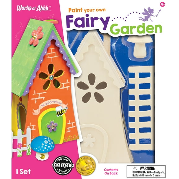 Works of Ahhh Craft Set - Fairy Garden Classic Wood Paint Kit