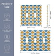 thumbnail image 3 of 3 Gang Light Switch Cover Plate Blue Yellow Block Wall Plate Decorate Electrical Outlet Cover Plates 4.56”x4.48”, 3 of 8