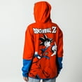 thumbnail image 7 of Dragon Ball Z Goku Long Sleeve Orange & Blue Contrast Zip Hoodie-Medium, 7 of 7