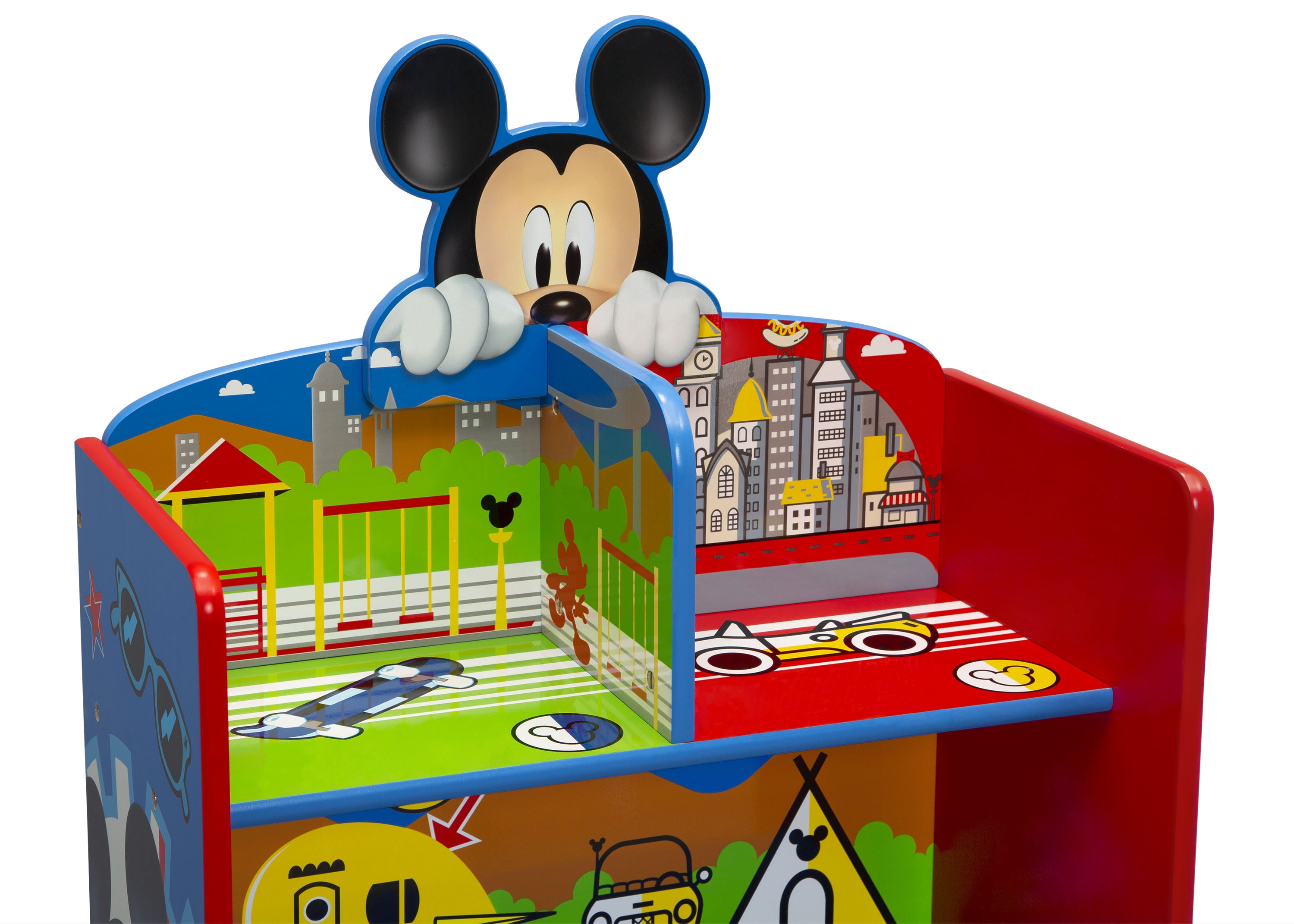 Disney - Brandclub - Disney Mickey Mouse Wooden Playhouse 4-Shelf