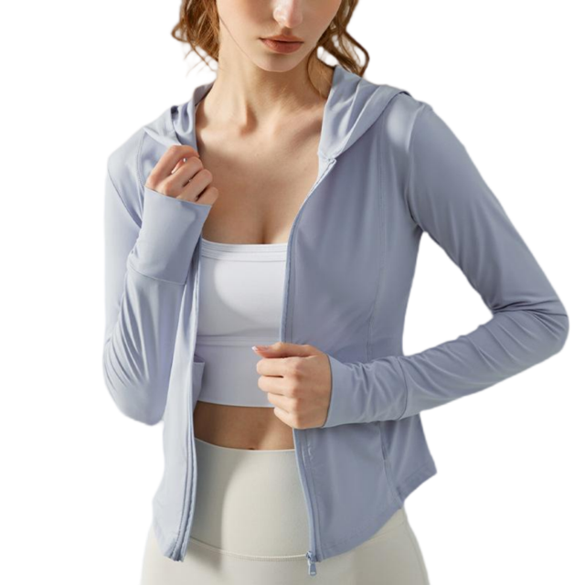 LYMAYTER Veste de Protection Solaire pour Femmes UPF50+ Fermeture Éclair Complète Ultra-Légère Rafraîchissante à Manches Longues