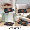thumbnail image 5 of 1pc Mandala Absorbent Non-Slip Bathroom Thickened Flannel Rug Decor,Soft,Quick Drying,Suitable For Indoor/outdoor Use,Bathrooms,Bedrooms,Kitchens,Terrace,Laundry Rooms,16"x24", 5 of 9