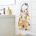 thumbnail image 3 of Yayeee 2 Pack Hand Towels for Bathroom 100% Cotton 16" x 28" Soft Absorbent Kitchen Towel, Yellow Flowers, 3 of 7