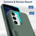 thumbnail image 5 of Allytechgroup Shockproof Phone Case for Samsung Galaxy A16 5G, Galaxy A16 5G Case with Screen Protector, Military Grade TPU+PC Hyhrid Anti-Scratch Galaxy A16 5G Cover, Darkgreen, 5 of 5