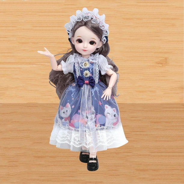 1:6 31cm 23 articulaciones de chica muñeca ligero cabellero suave ropa maquillaje aparenta Yotijar Muñeca BJD de 31CM