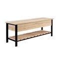 thumbnail image 6 of Manor Park Storage Bench, White Oak, 6 of 15