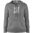 thumbnail image 4 of God Loves All Lives Ladies Pullover Hooded Sweatshirt, 4 of 4