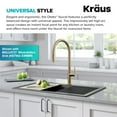 thumbnail image 3 of Oletto High-Arc Single Handle Pull-Down Kitchen Faucet in Spot Free Antique Champagne Bronze, 3 of 7