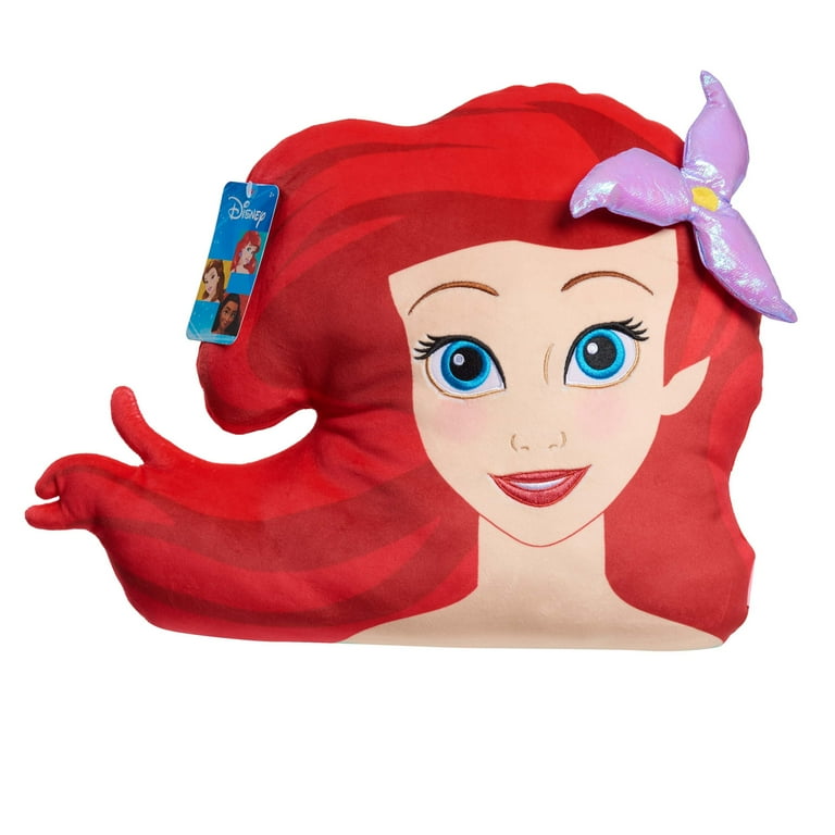 Disney Princess Character Head Plush Ariel, The Little