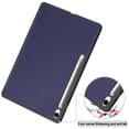thumbnail image 4 of Dteck Case for Samsung Galaxy Tab S10 FE Plus 13.1 Inch 2025, Slim Trifold Stand Protective Cover with Pencil Holder, Dark Blue, 4 of 7