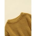 thumbnail image 6 of GXFC Infant Baby Boys Girls Fall Cable Knit Sweater Newborn Long Sleeve Solid Knitwear Tops Toddler Casual Warm Autumn Winter Pullovers Clothes 0-3M, 6 of 8