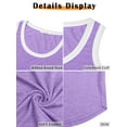 thumbnail image 6 of MOSHU Color Block Tank Tops for Women Flowy Round Neck Women Shirts Loose Fit Sleeveless Summer Tops, 6 of 10