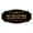 Black Gold, variant on Victorian No Soliciting Neighbors Welcome Sign (White/Red) - Small 3" X 6"