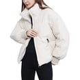 thumbnail image 4 of Women’s Winter Cropped Puffer Jacket Coat Short Warm Quilted Jacket, 4 of 13