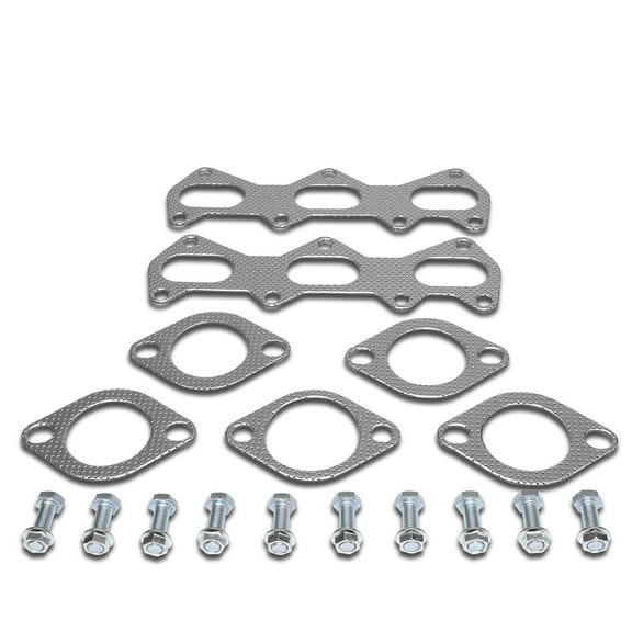 DNA Motoring GKTSET-HT03V6 For 2003 to 2008 Hyundai Tiburon 2.7L V6 Aluminum Exhaust Manifold Header Gasket Set 04 05 06 07