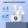 thumbnail image 4 of V5.4 Auriculares Bluetooth Inalámbricos, Auriculares Bluetooth 60 Horas de Batería con Cancelación de Ruido Llamadas Claras Micrófono Incorporado Resistente al Agua IPX7, 4 of 7