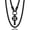 black, variant on Men's chunky chain Viking Thor's Hammer/Fenrir Wolf/Celtic/Rune Necklace, Stainless Steel Nordic Viking Jewelry, Gold Plated/Black, Comes with Gift Box