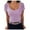 Purple, variant on Timegard Going out Tops for Women Scoop Neck Comfy Slim Fitting Short Sleeve Solid Color Casual Tops