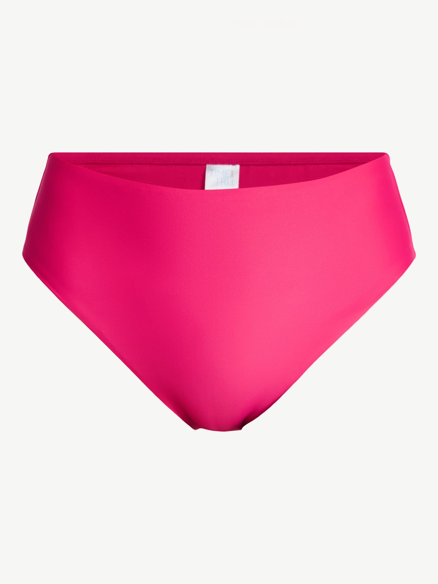Time and Tru Women's and Women's Plus Mid Rise Bikini Bottoms, Sizes XS-3X