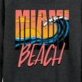 thumbnail image 3 of Instant Message - Miami Beach - Women's Lightweight French Terry Long Sleeve Shirt, 3 of 6