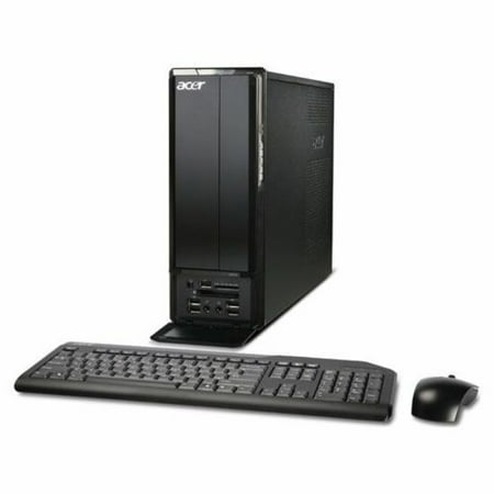 Acer Aspire X1301-U1302 Desktop Computer, AMD Athlon II X2 215 Dual-core (2 Core) 2.70 GHz, 4 GB RAM DDR2 SDRAM, 750 GB HDD