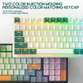 thumbnail image 4 of K3 Mechanical Keyboard 100 Keys Rgb Backlight Usb Type-c Wired Gaming Keyboard for Desktop Pc Shimmer Version, 4 of 5