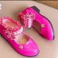 thumbnail image 5 of Staki Dance Shoes for Girls Girls Glitter Dress Shoes Low Heel Princess Flats for Kids Toddler Flower Wedding Party Shoes Hot Pink,10 Toddler, 5 of 6