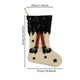 thumbnail image 3 of Christmas Stocking, Witch Legs Christmas Stocking with Sequins, Christmas＆Halloween Holiday Party Decorations, 3 of 5