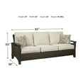 thumbnail image 5 of Signature Design by Ashley Paradise Trail Patio Sofa in Medium Brown, 5 of 10