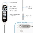 thumbnail image 2 of EZONEDEAL Cooking Meat Candy Jam Sugar Cooking Digital Thermometer Probe Food Kitchen BBQ, 2 of 5