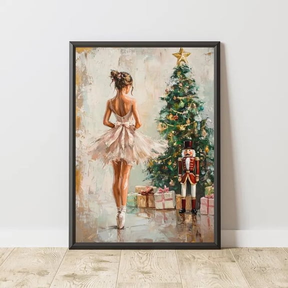 Vintage Nutcracker Ballerina X.mas Wall Art Poster Size 24''x36'' -Gategoo