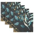 thumbnail image 3 of Iauyy Satin Napkins Set of 1- Leafage DIY Printing Decoration Cloth Napkin- Easy Care for Home/Party, 3 of 8