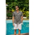 thumbnail image 2 of COOFANDY Mens Summer Shirts Floral Hawaiian Shirts Short Sleeve Casual Beach Wear Clothing, 2 of 6