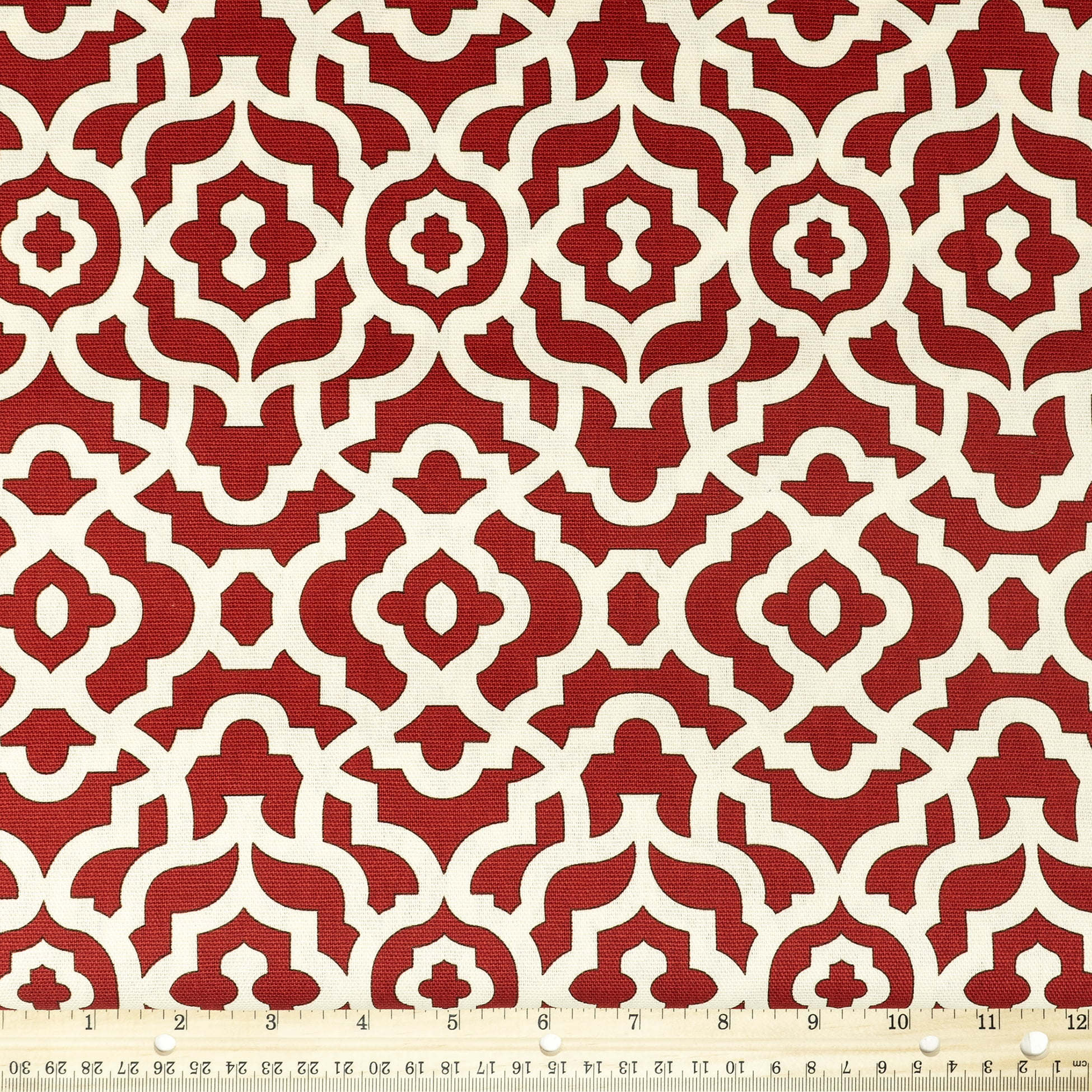 Waverly Inspirations 8 yd By the Bolt 100% Cotton Fabric, Lattice, Ruby, 45" Wide for Quilting & Sewing