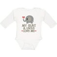 thumbnail image 3 of Inktastic Aunt and Uncle Love Me Nephew Boys or Girls Long Sleeve Baby Bodysuit, 3 of 5